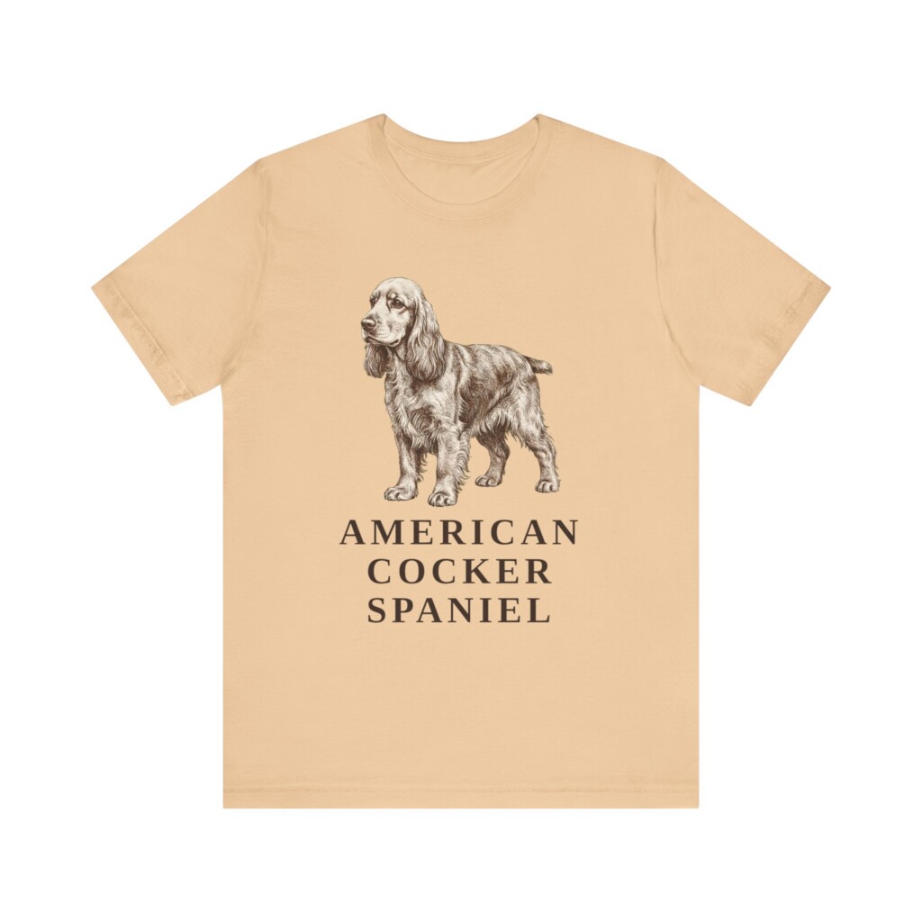 Cocker Spaniel Lover Shirt, Vintage Dog Sketch Tee, Dog Lover Gift