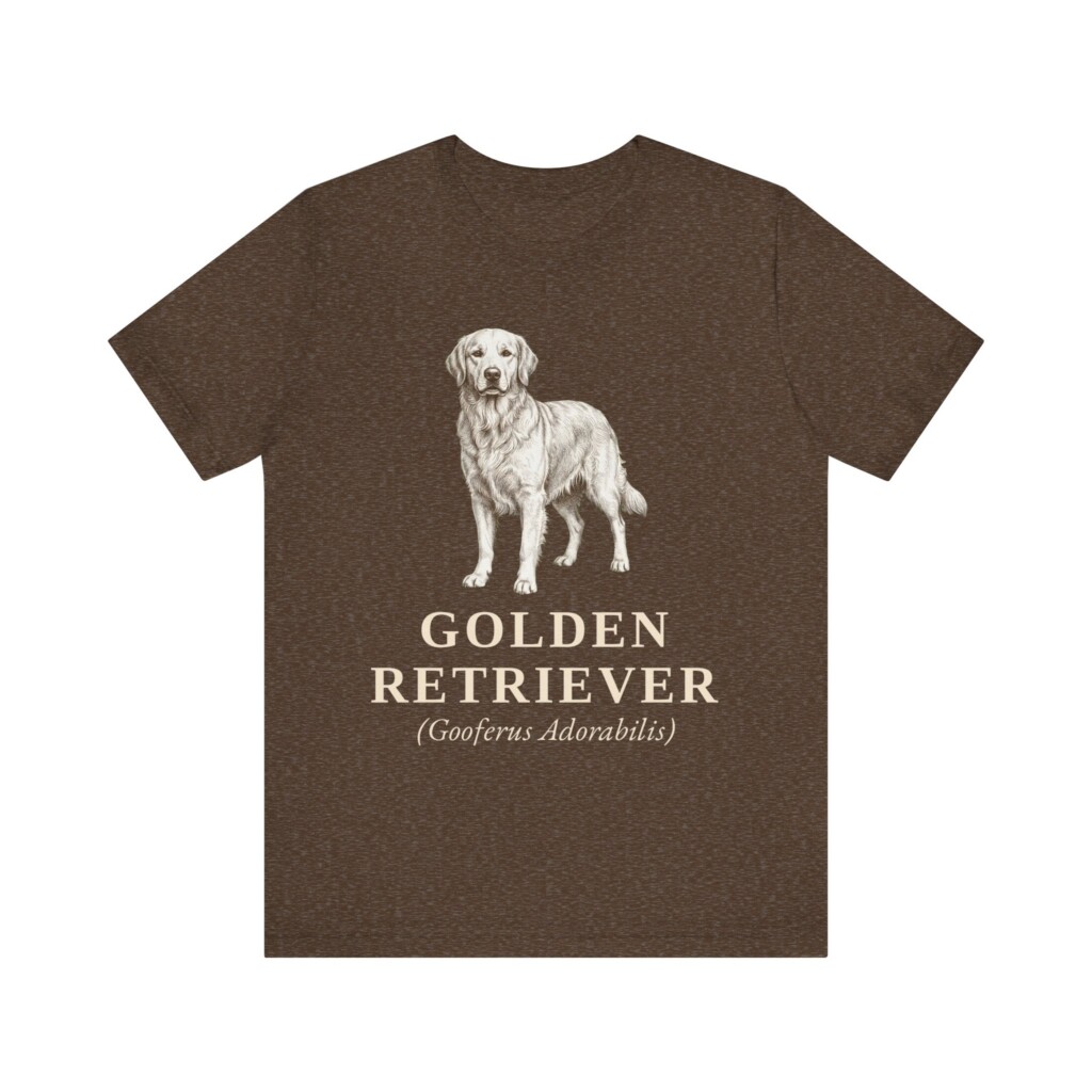 Golden Retriever Latin Shirt, Vintage Dog Sketch Tee, Dog Latin Gift