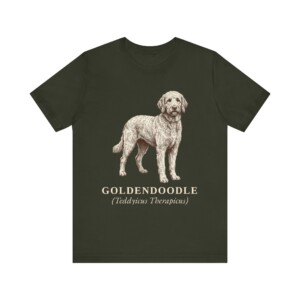 Goldendoodle Latin Shirt, Vintage Dog Sketch Tee, Dog Latin Gift