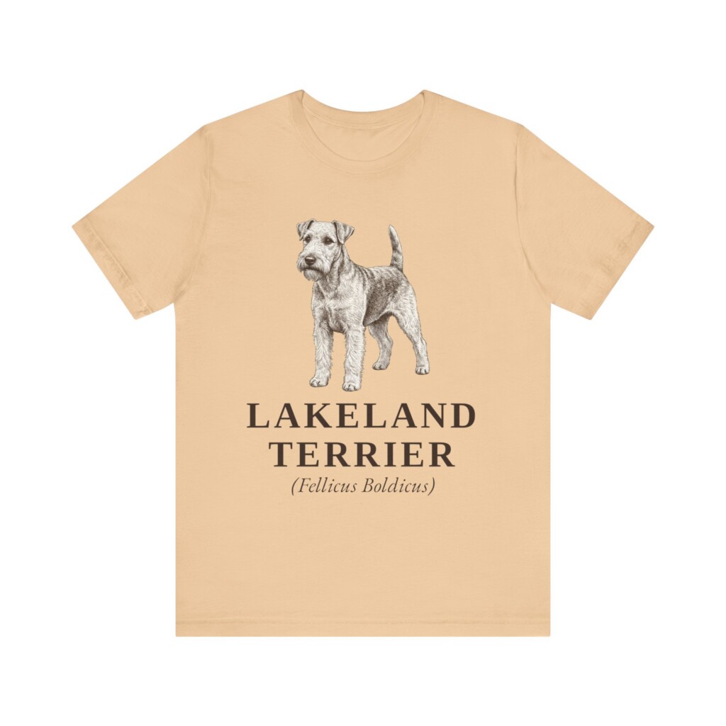 Lakeland Terrier Latin Shirt, Vintage Dog Sketch Tee, Dog Latin Gift