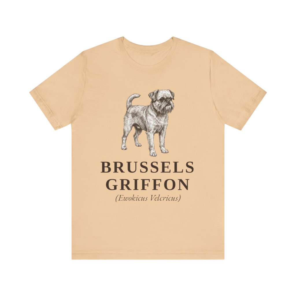 Brussels Griffon Latin Shirt, Vintage Dog Sketch Tee, Dog Latin Gift