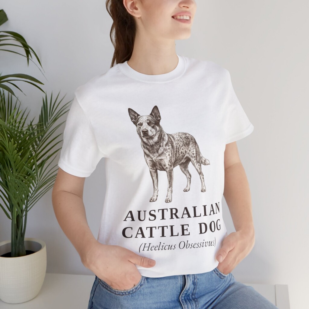 Australian Cattle Dog Latin Shirt, Vintage Dog Sketch Tee, Dog Latin Gift