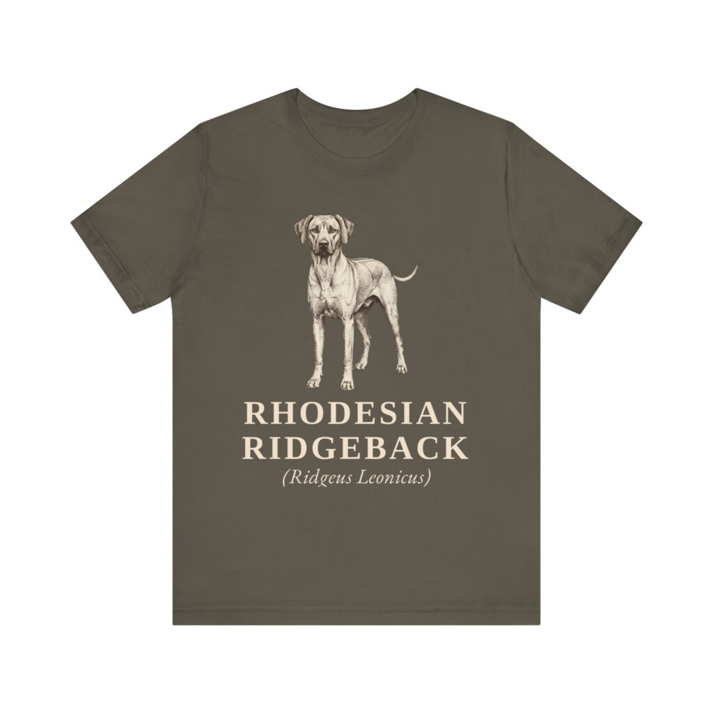 Rhodesian Ridgeback Latin Shirt, Vintage Dog Sketch Tee, Dog Latin Gift