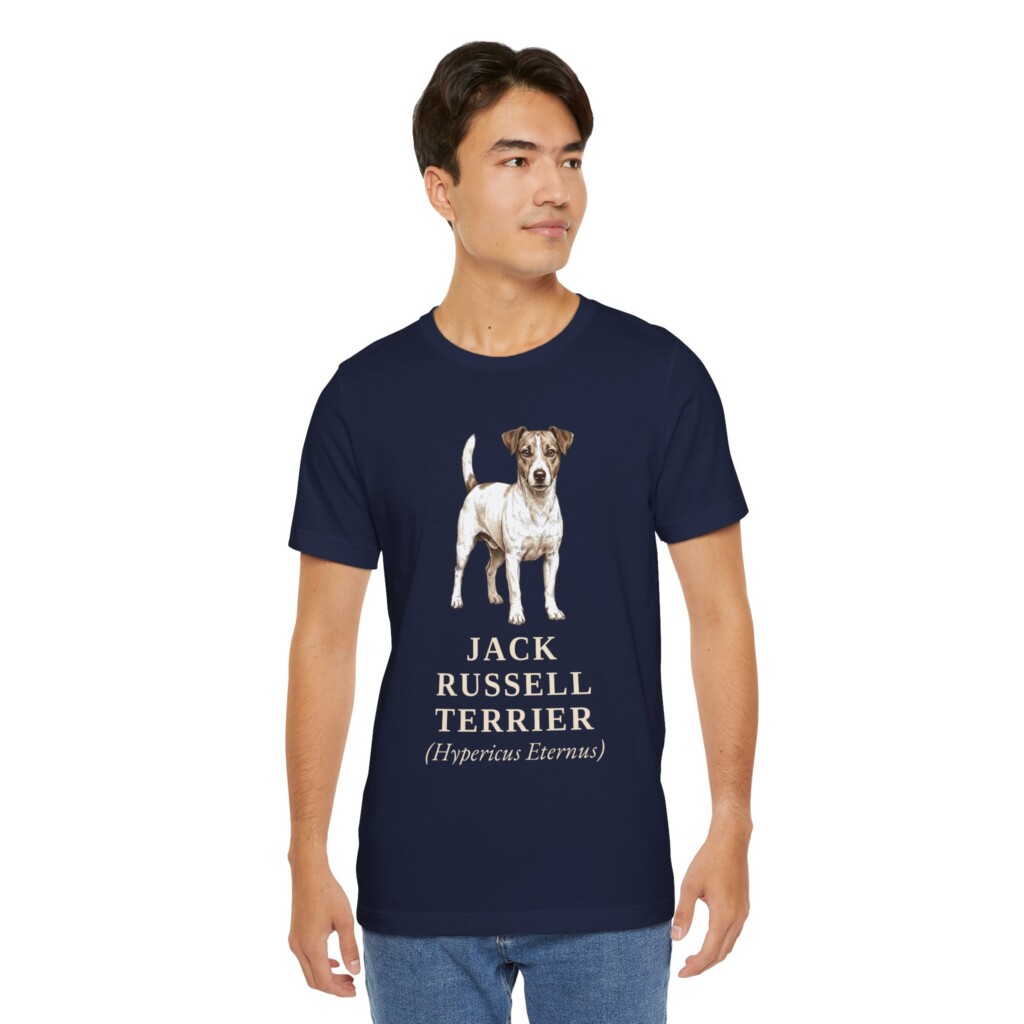 Jack Russell Terrier Latin Shirt, Vintage Dog Sketch Tee, Dog Latin Gift