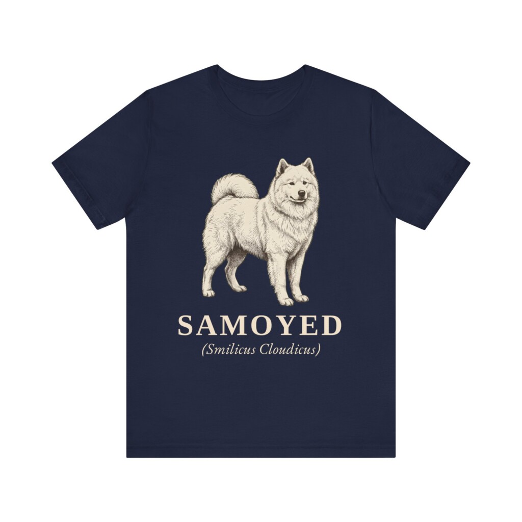 Samoyed Latin Shirt, Vintage Dog Sketch Tee, Dog Latin Gift