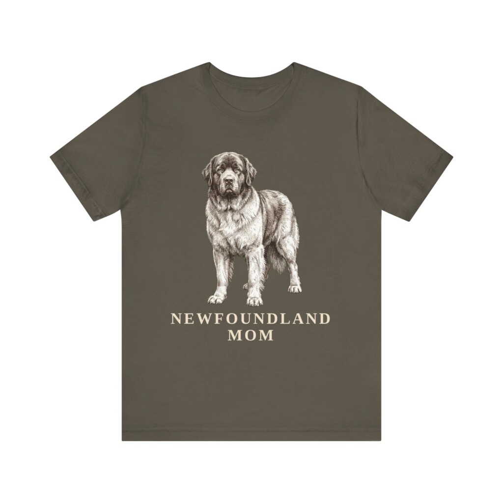Newfoundland Dog Mom Shirt, Vintage Dog Sketch Tee, Dog Mom Gift Newfoundland Dog Mom Shirt, Vintage Dog Sketch Tee, Dog Mom Gift