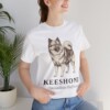 Keeshond Latin Shirt, Vintage Dog Sketch Tee, Dog Latin Gift