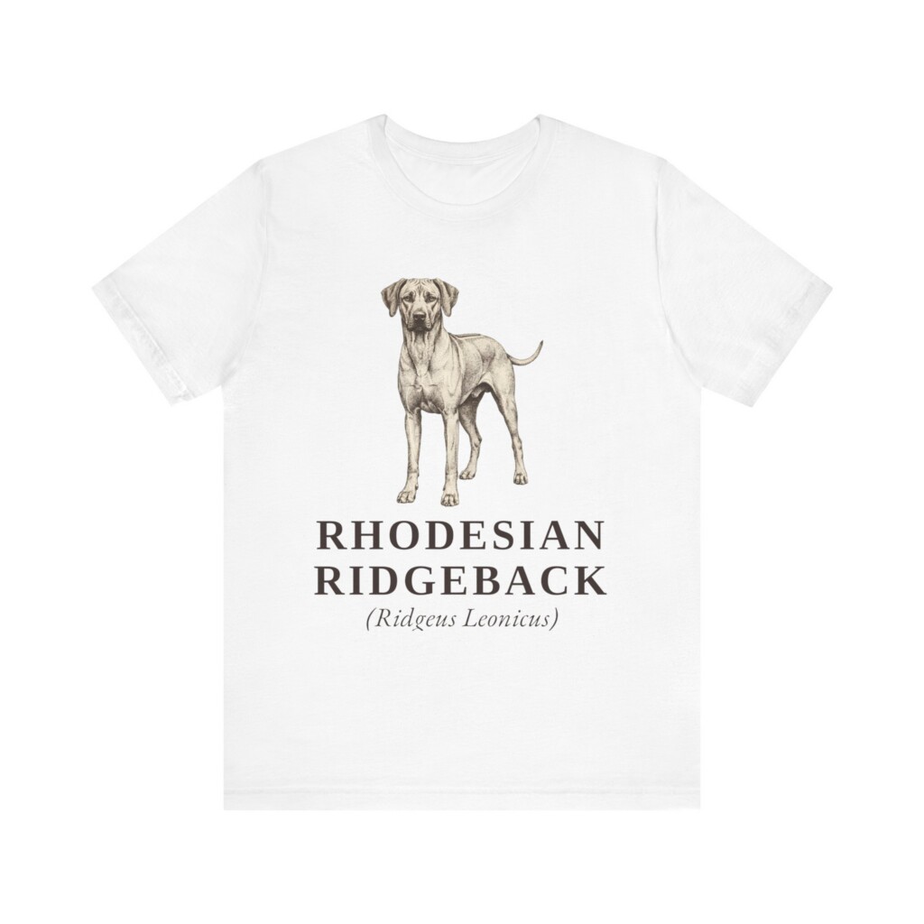 Rhodesian Ridgeback Latin Shirt, Vintage Dog Sketch Tee, Dog Latin Gift
