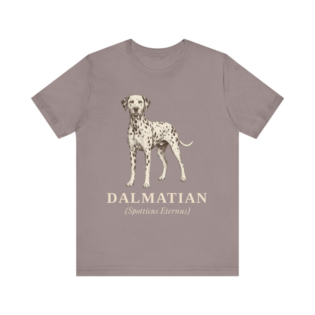 Dalmatian Latin Shirt, Vintage Dog Sketch Tee, Dog Latin Gift