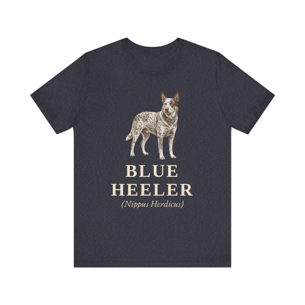 Blue Heeler Latin Shirt, Vintage Dog Sketch Tee, Dog Latin Gift Blue Heeler Latin Shirt, Vintage Dog Sketch Tee, Dog Latin Gift