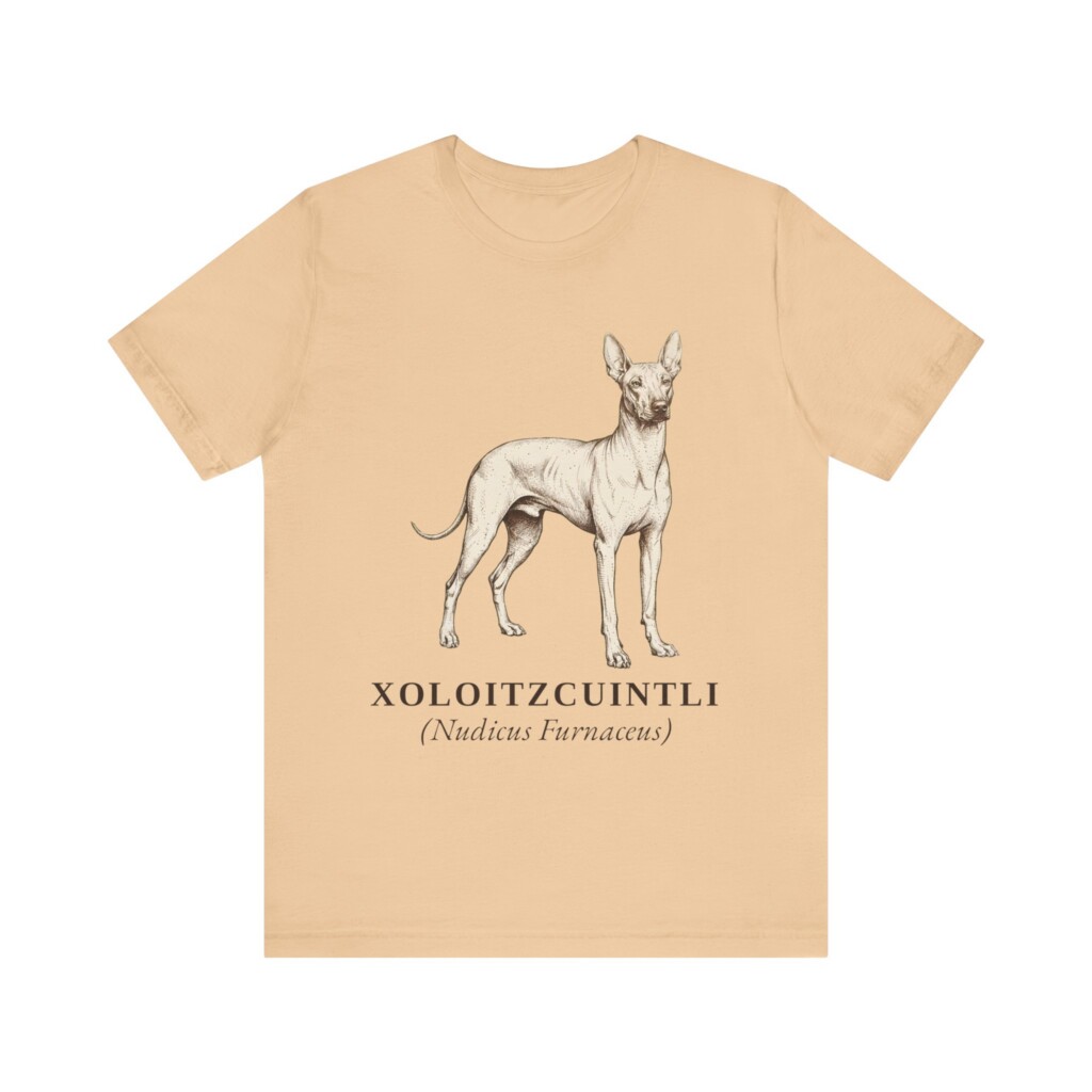 Xoloitzcuintli Latin Shirt, Vintage Dog Sketch Tee, Dog Latin Gift Xoloitzcuintli Latin Shirt, Vintage Dog Sketch Tee, Dog Latin Gift