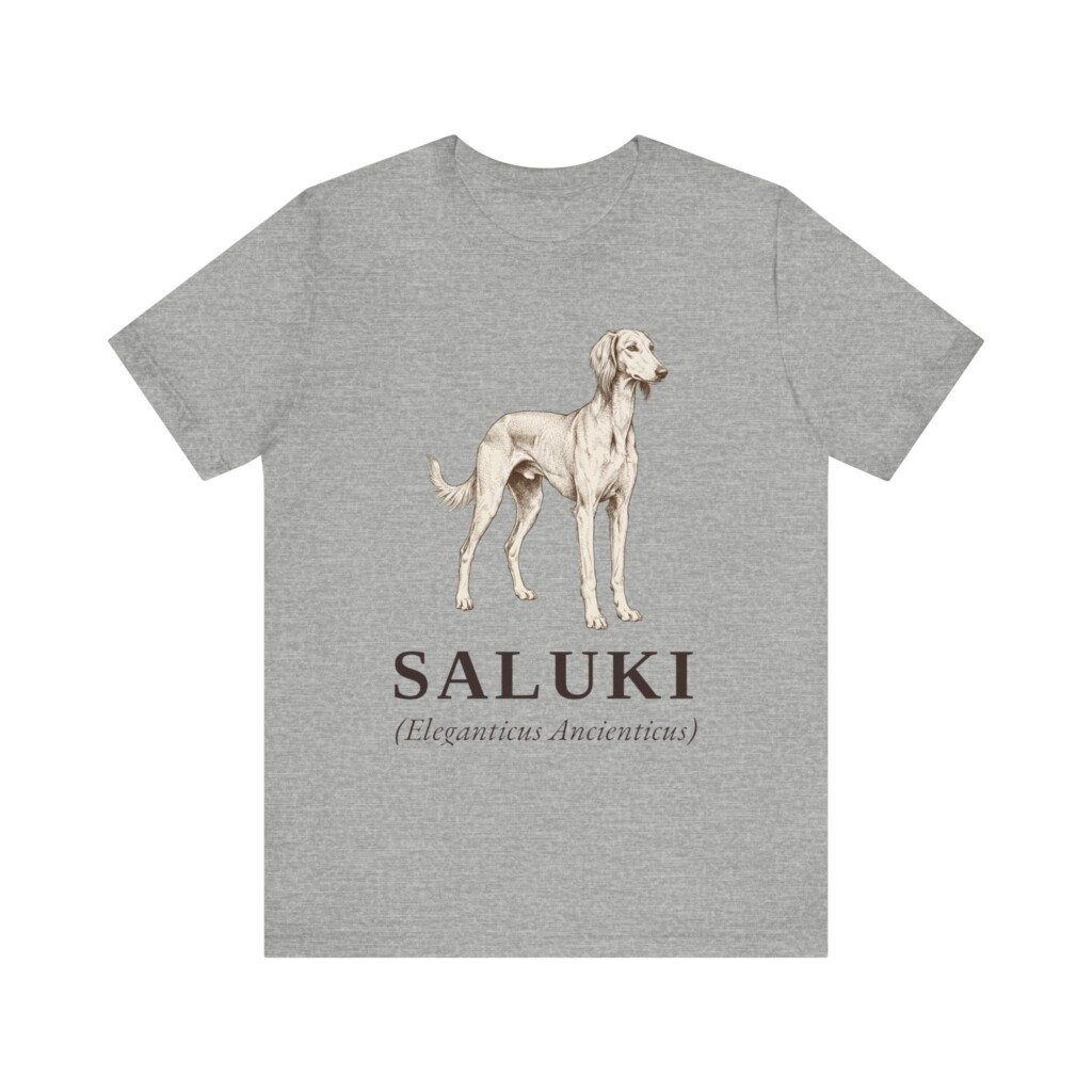 Saluki Latin Shirt, Vintage Dog Sketch Tee, Dog Latin Gift Saluki Latin Shirt, Vintage Dog Sketch Tee, Dog Latin Gift