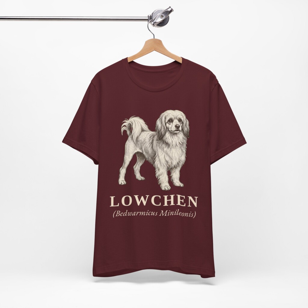 Lowchen Latin Shirt, Vintage Dog Sketch Tee, Dog Latin Gift