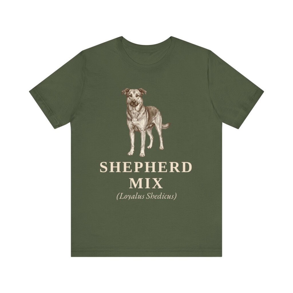 Shepherd Mix Latin Shirt, Vintage Dog Sketch Tee, Dog Latin Gift