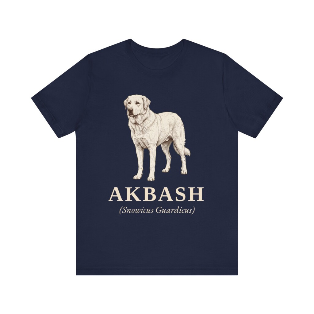 Akbash Latin Shirt, Vintage Dog Sketch Tee, Dog Latin Gift
