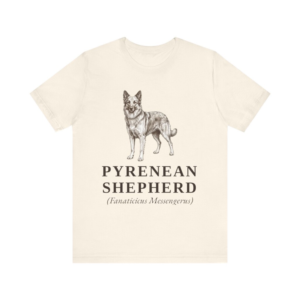 Pyrenean Shepherd Latin Shirt, Vintage Dog Sketch Tee, Dog Latin Gift Pyrenean Shepherd Latin Shirt, Vintage Dog Sketch Tee, Dog Latin Gift