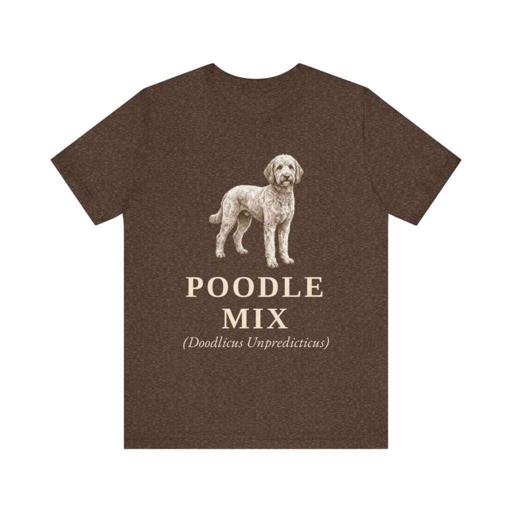 Poodle Mix Latin Shirt, Vintage Dog Sketch Tee, Dog Latin Gift Poodle Mix Latin Shirt, Vintage Dog Sketch Tee, Dog Latin Gift