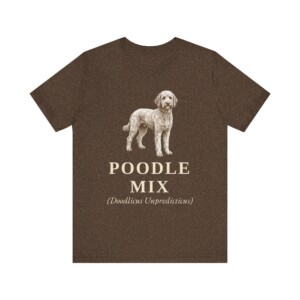 Poodle Mix Latin Shirt, Vintage Dog Sketch Tee, Dog Latin Gift