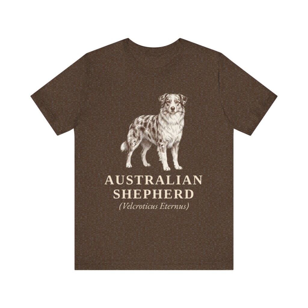 Australian Shepherd Latin Shirt, Vintage Dog Sketch Tee, Dog Latin Gift Australian Shepherd Latin Shirt, Vintage Dog Sketch Tee, Dog Latin Gift