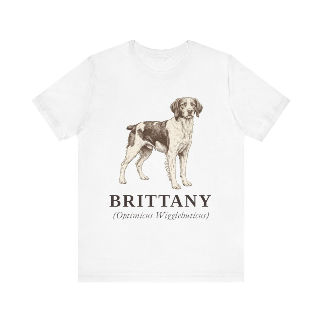 Brittany Latin Shirt, Vintage Dog Sketch Tee, Dog Latin Gift Brittany Latin Shirt, Vintage Dog Sketch Tee, Dog Latin Gift