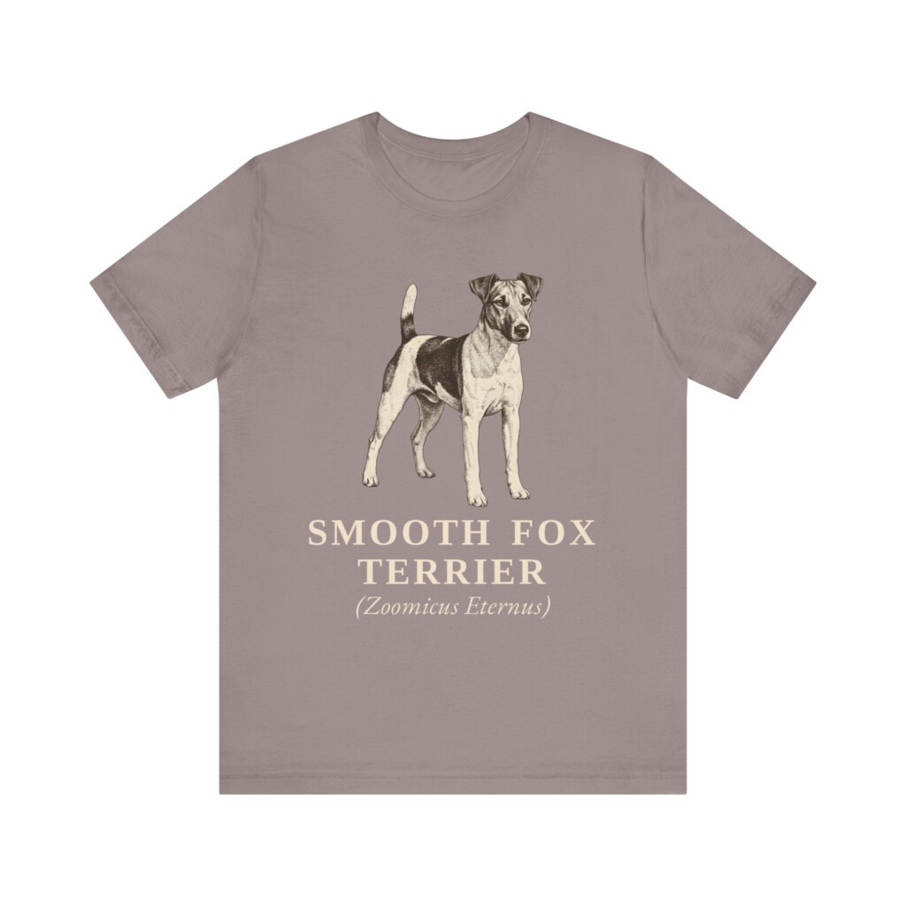 Fox Terrier (Smooth) Latin Shirt, Vintage Dog Sketch Tee, Dog Latin Gift Fox Terrier (Smooth) Latin Shirt, Vintage Dog Sketch Tee, Dog Latin Gift