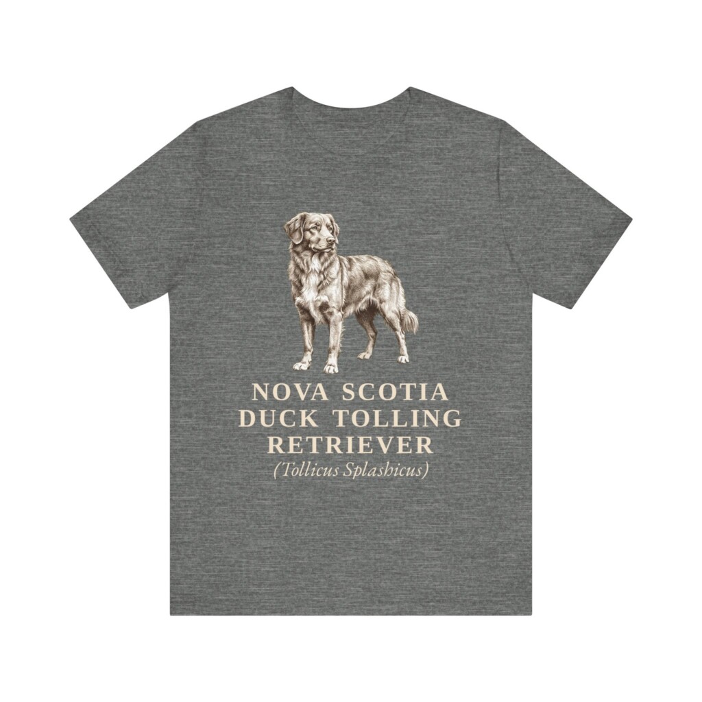 Nova Scotia Duck Tolling Retriever Latin Shirt, Vintage Dog Sketch Tee, Dog Latin Gift