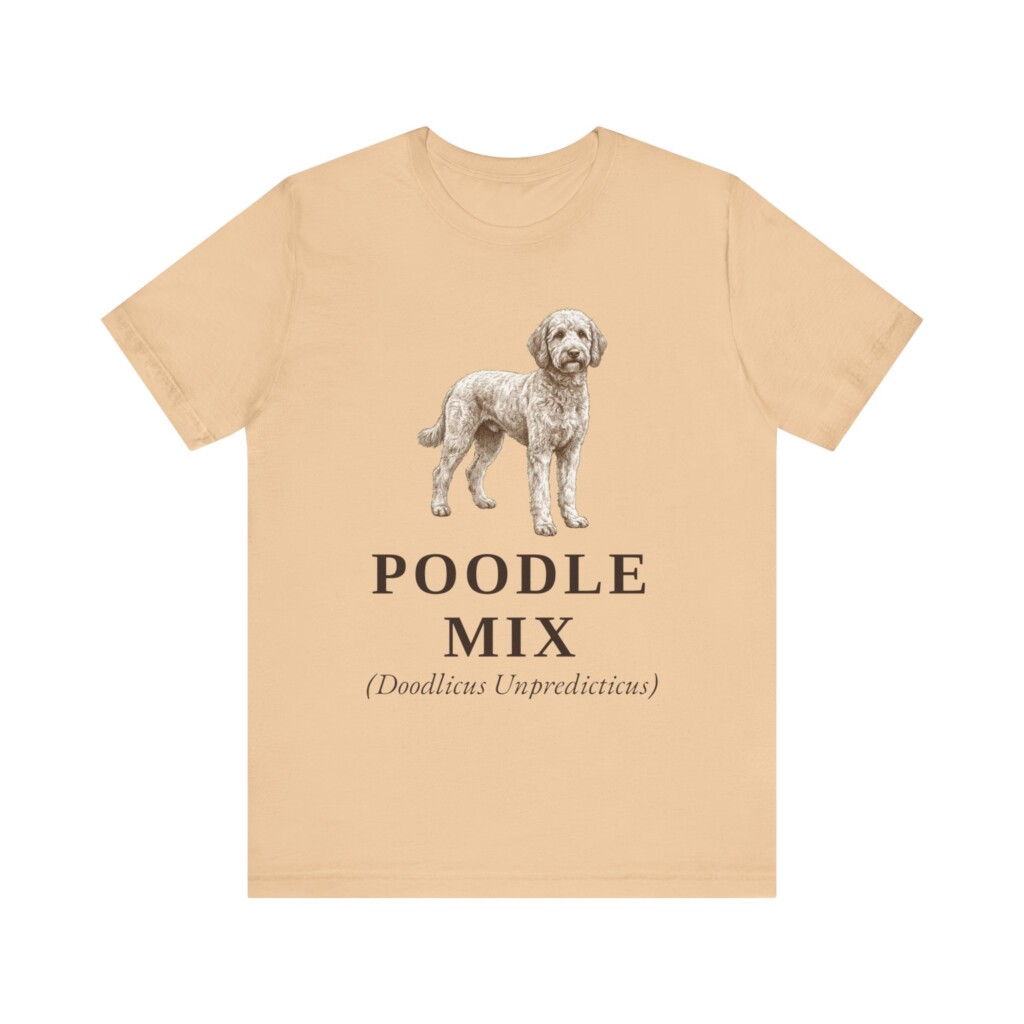 Poodle Mix Latin Shirt, Vintage Dog Sketch Tee, Dog Latin Gift Poodle Mix Latin Shirt, Vintage Dog Sketch Tee, Dog Latin Gift