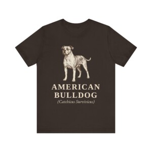 American Bulldog Latin Shirt, Vintage Dog Sketch Tee, Dog Latin Gift