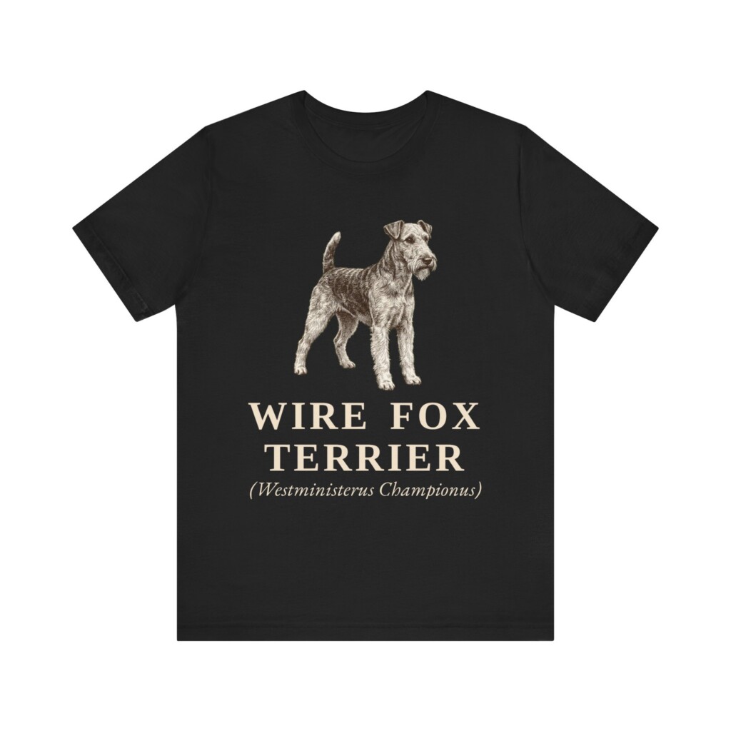 Fox Terrier (Wire) Latin Shirt, Vintage Dog Sketch Tee, Dog Latin Gift Fox Terrier (Wire) Latin Shirt, Vintage Dog Sketch Tee, Dog Latin Gift