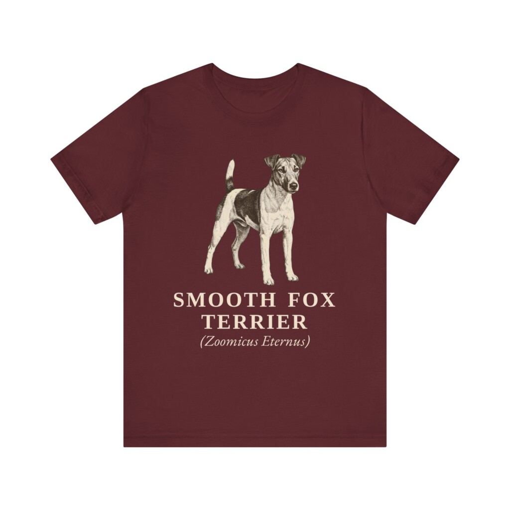Fox Terrier (Smooth) Latin Shirt, Vintage Dog Sketch Tee, Dog Latin Gift Fox Terrier (Smooth) Latin Shirt, Vintage Dog Sketch Tee, Dog Latin Gift