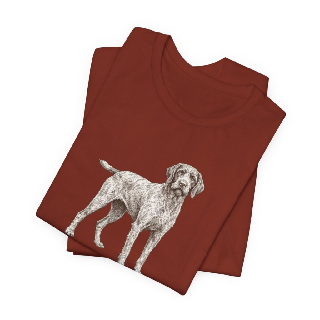Wirehaired Pointing Griffon Latin Shirt, Vintage Dog Sketch Tee, Dog Latin Gift