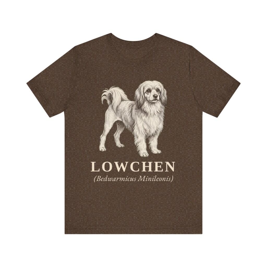 Lowchen Latin Shirt, Vintage Dog Sketch Tee, Dog Latin Gift