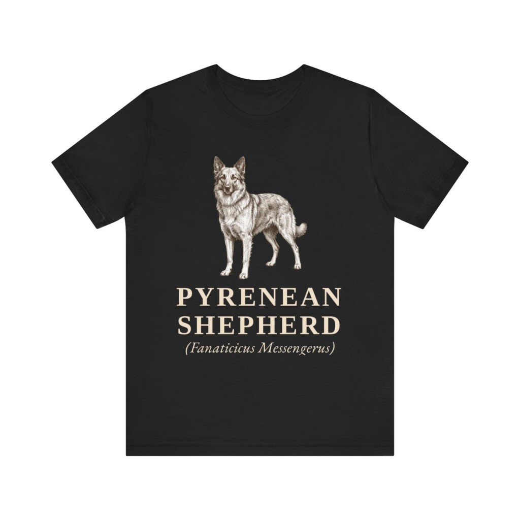 Pyrenean Shepherd Latin Shirt, Vintage Dog Sketch Tee, Dog Latin Gift Pyrenean Shepherd Latin Shirt, Vintage Dog Sketch Tee, Dog Latin Gift