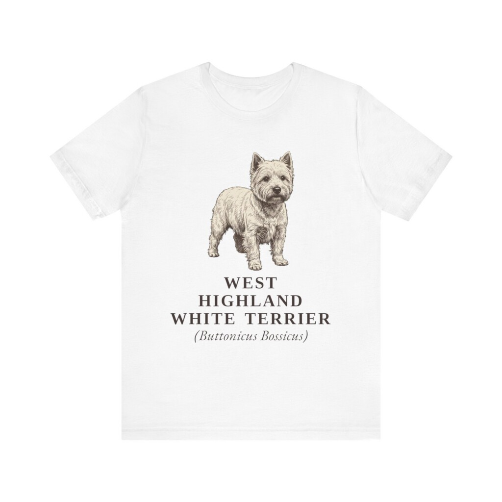 West Highland White Terrier Latin Shirt, Vintage Dog Sketch Tee, Dog Latin Gift West Highland White Terrier Latin Shirt, Vintage Dog Sketch Tee, Dog Latin Gift