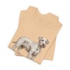 Cesky Terrier Latin Shirt, Vintage Dog Sketch Tee, Dog Latin Gift