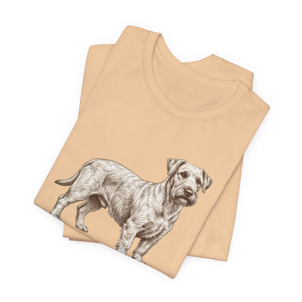 Cesky Terrier Latin Shirt, Vintage Dog Sketch Tee, Dog Latin Gift