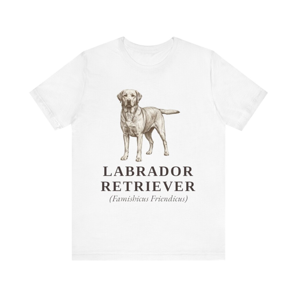 Labrador Retriever Latin Shirt, Vintage Dog Sketch Tee, Dog Latin Gift