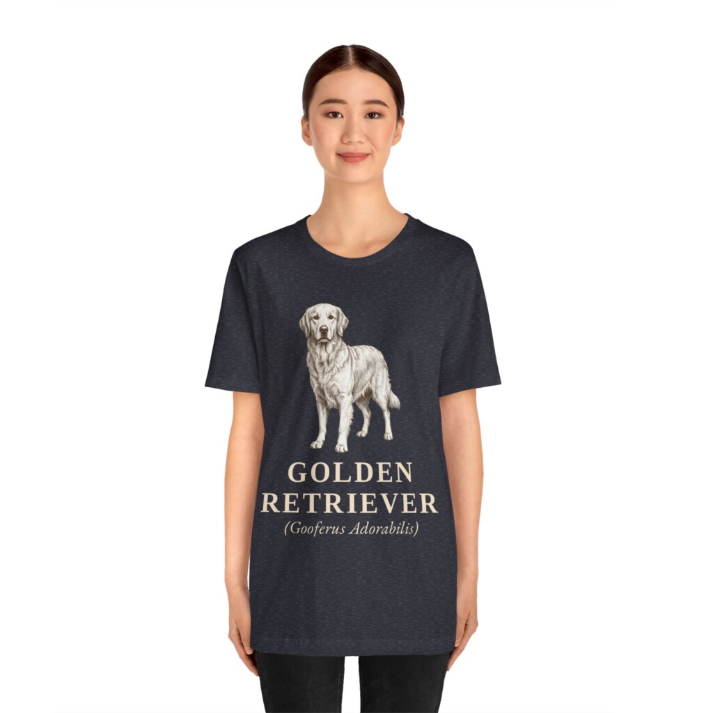 Golden Retriever Latin Shirt, Vintage Dog Sketch Tee, Dog Latin Gift