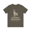 German Shepherd Latin Shirt, Vintage Dog Sketch Tee, Dog Latin Gift