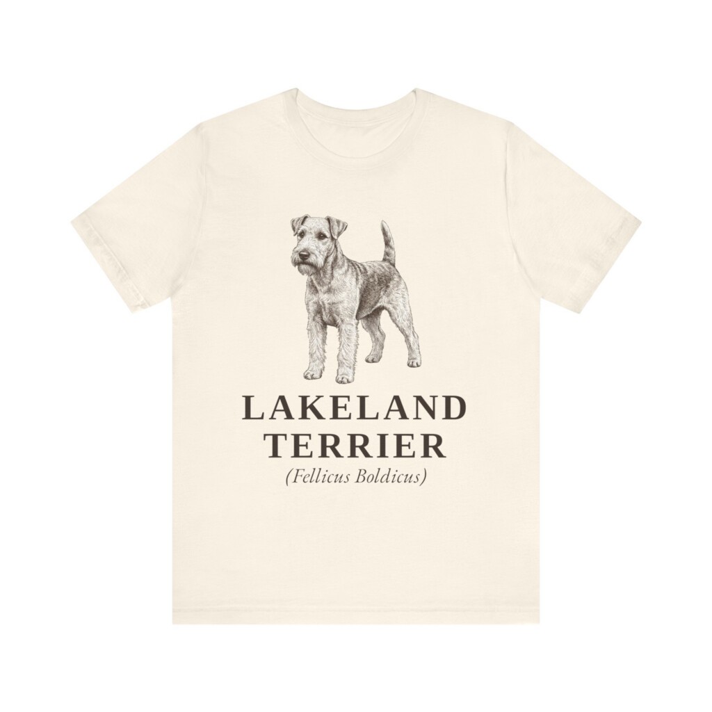 Lakeland Terrier Latin Shirt, Vintage Dog Sketch Tee, Dog Latin Gift