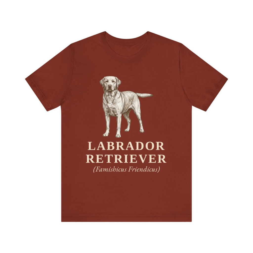 Labrador Retriever Latin Shirt, Vintage Dog Sketch Tee, Dog Latin Gift