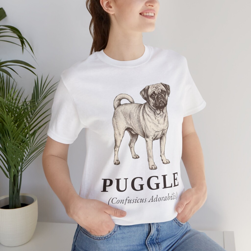 Puggle Latin Shirt, Vintage Dog Sketch Tee, Dog Latin Gift Puggle Latin Shirt, Vintage Dog Sketch Tee, Dog Latin Gift