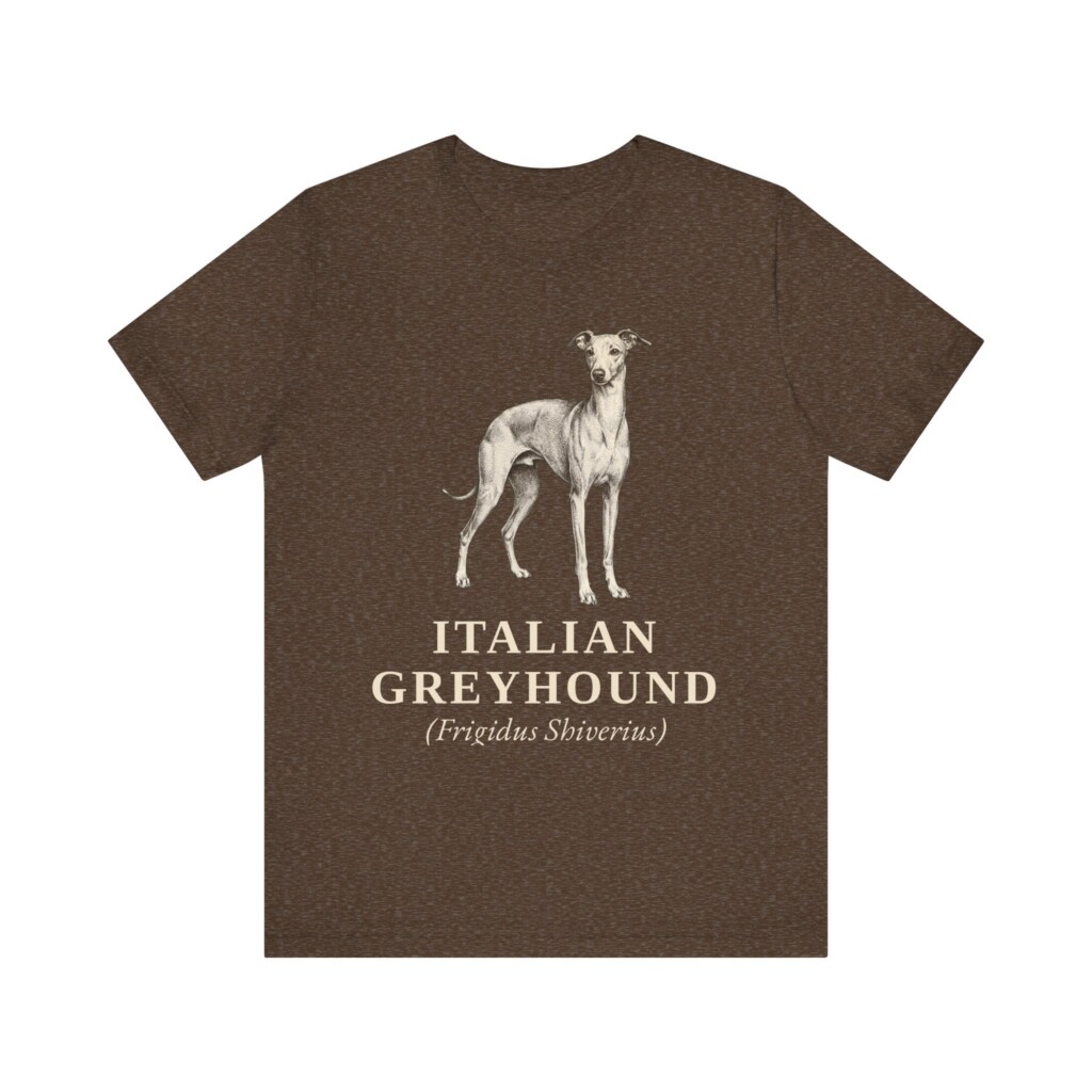 Italian Greyhound Latin Shirt, Vintage Dog Sketch Tee, Dog Latin Gift