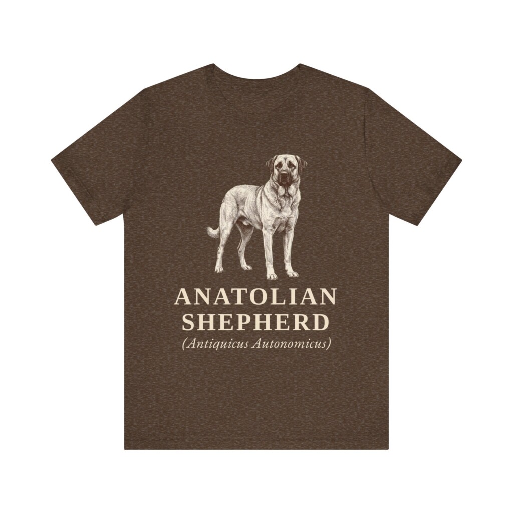 Anatolian Shepherd Latin Shirt, Vintage Dog Sketch Tee, Dog Latin Gift