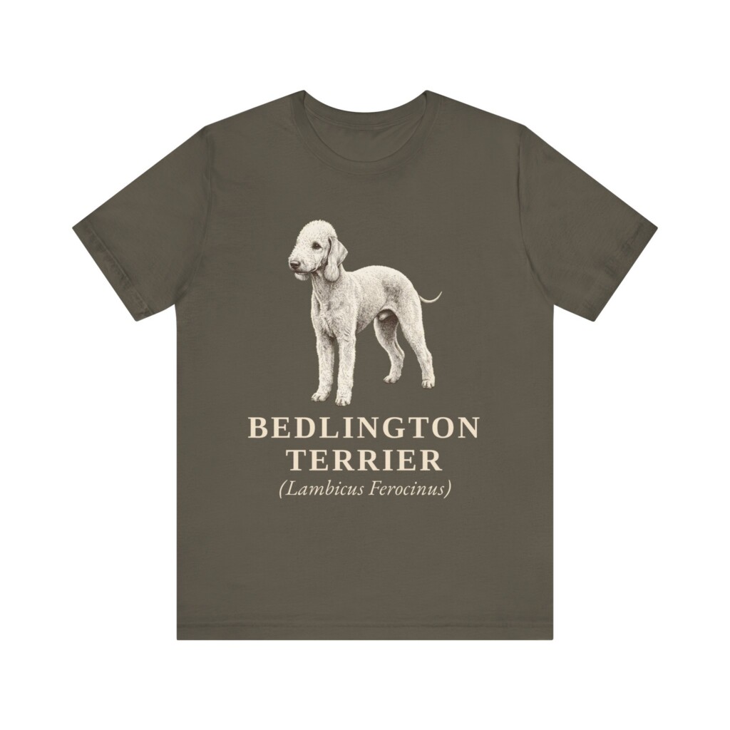 Bedlington Terrier Latin Shirt, Vintage Dog Sketch Tee, Dog Latin Gift Bedlington Terrier Latin Shirt, Vintage Dog Sketch Tee, Dog Latin Gift
