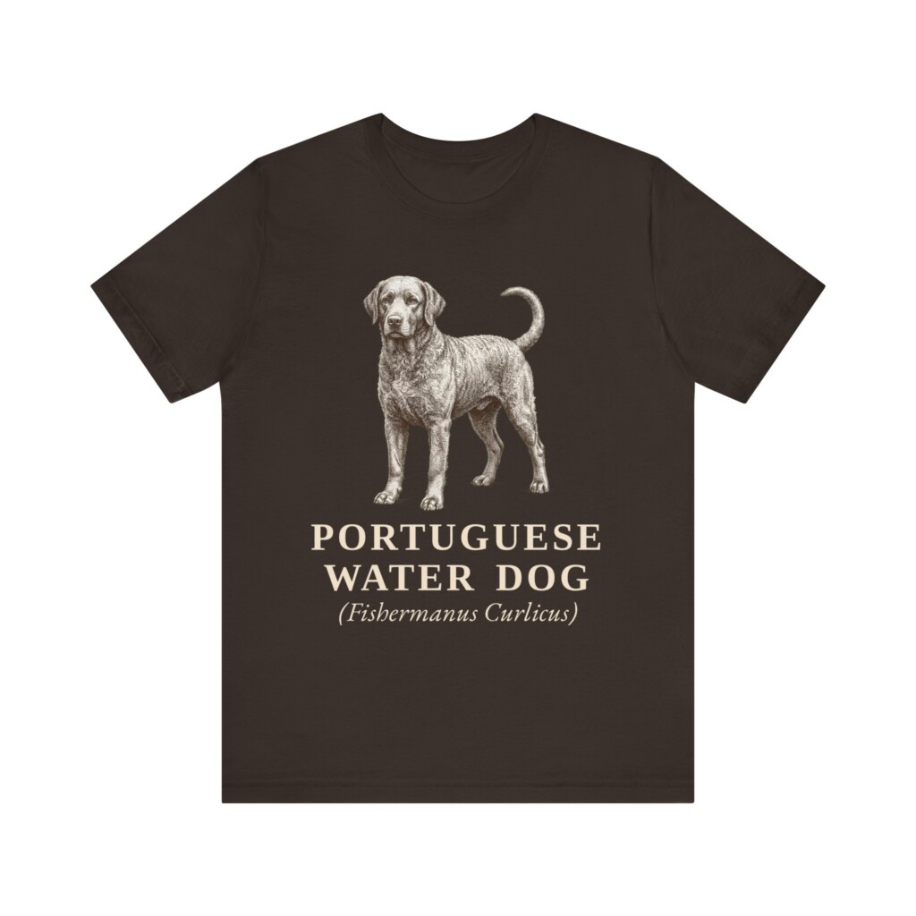 Portuguese Water Dog Latin Shirt, Vintage Dog Sketch Tee, Dog Latin Gift
