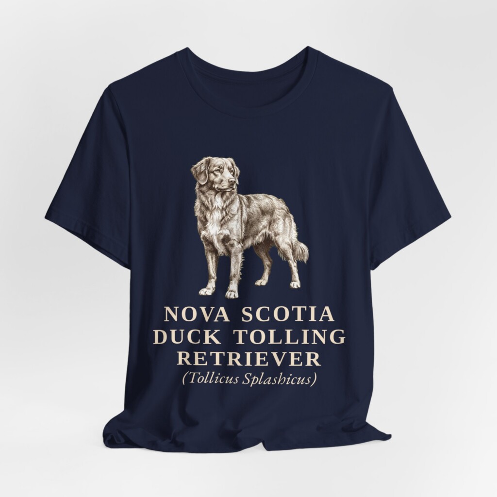 Nova Scotia Duck Tolling Retriever Latin Shirt, Vintage Dog Sketch Tee, Dog Latin Gift