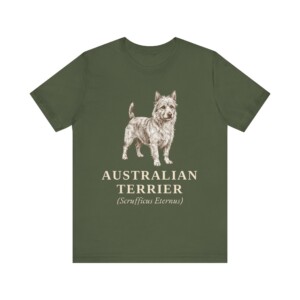 Australian Terrier Latin Shirt, Vintage Dog Sketch Tee, Dog Latin Gift