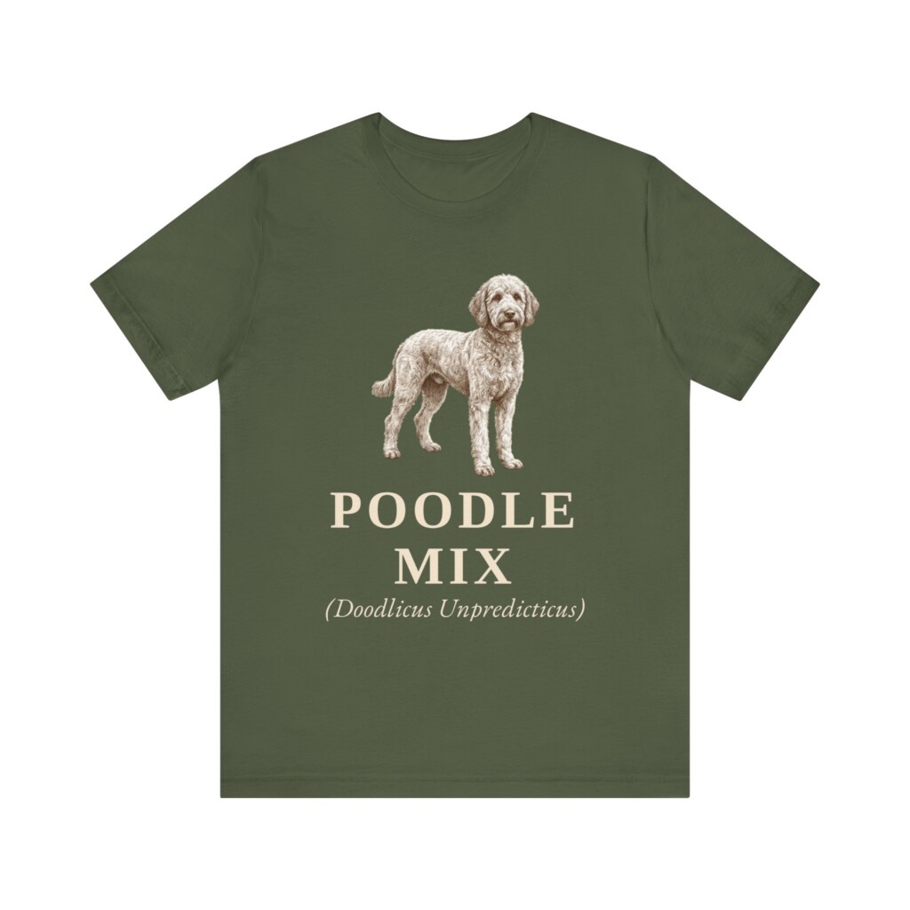 Poodle Mix Latin Shirt, Vintage Dog Sketch Tee, Dog Latin Gift Poodle Mix Latin Shirt, Vintage Dog Sketch Tee, Dog Latin Gift