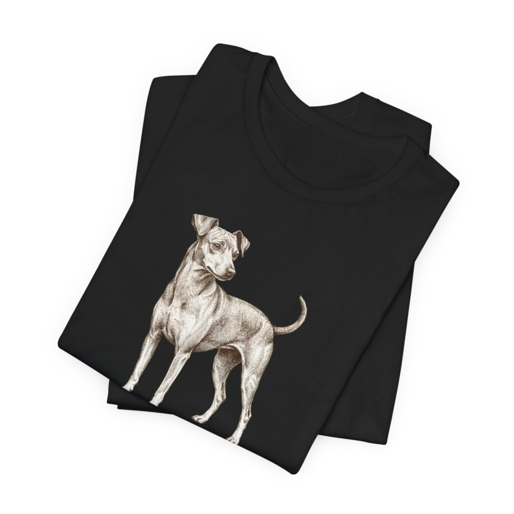 Japanese Terrier Latin Shirt, Vintage Dog Sketch Tee, Dog Latin Gift